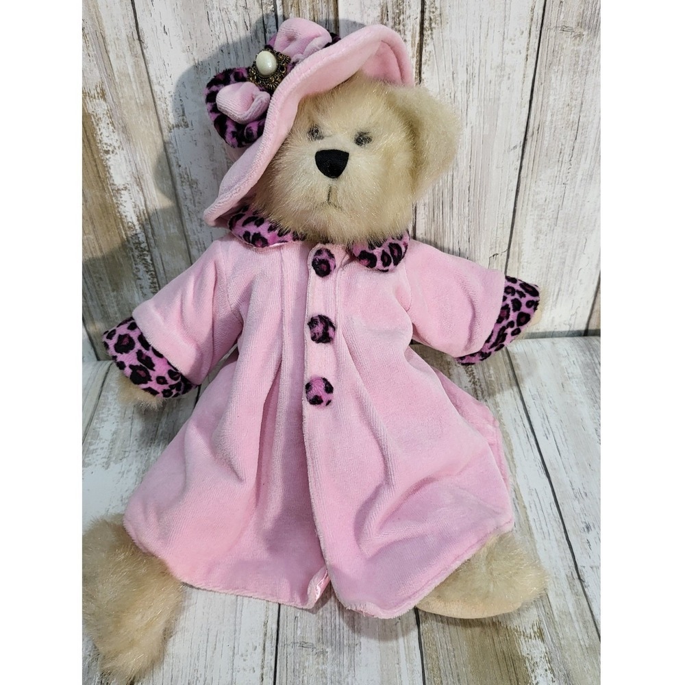 Heritage Collection Bear Channel Pink Dress Trim Coat and Matching Hat GANZ - Picture 8 of 11